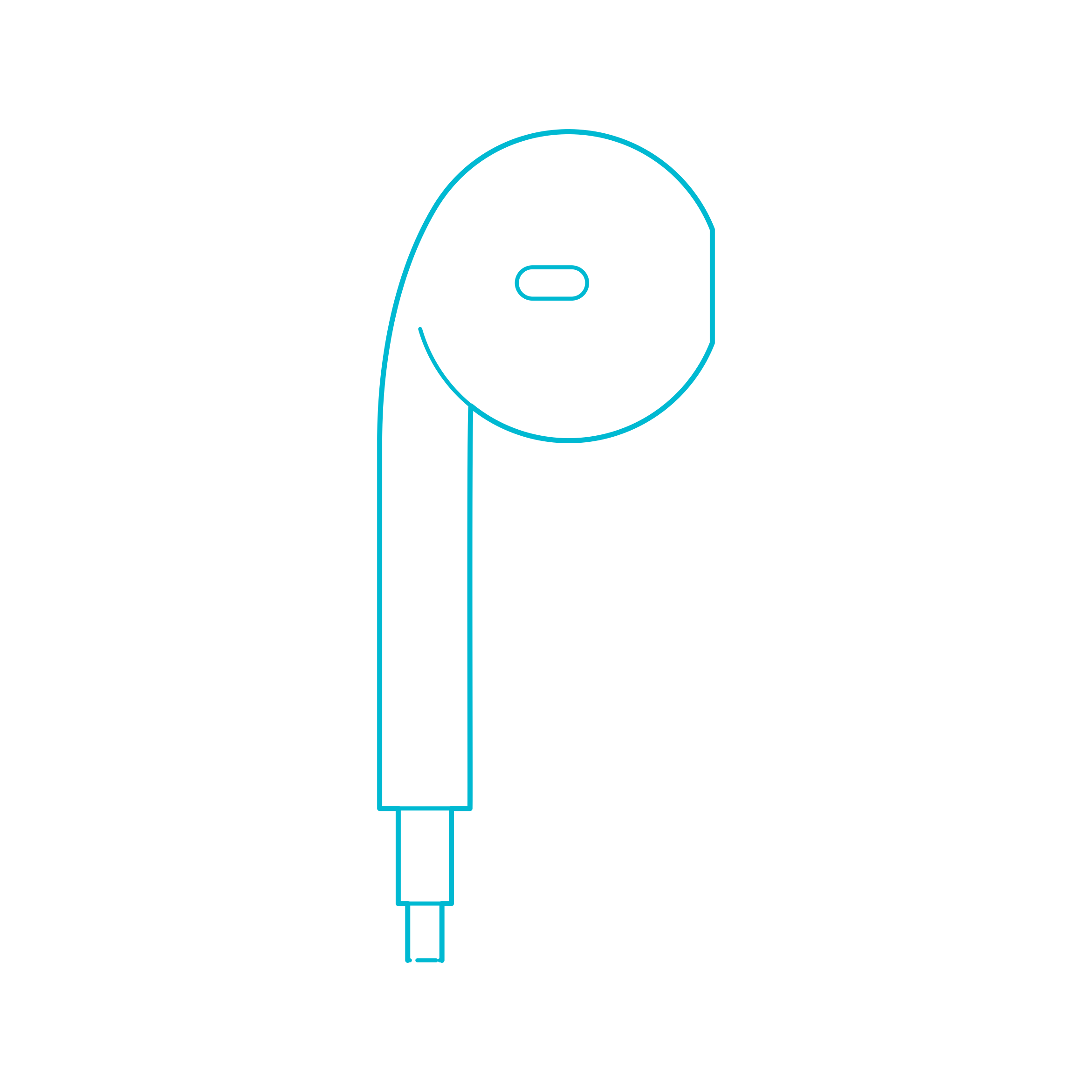 Digital Headphones Apple Earpods Dimensions Ink Realistic Outline Svg Vector Free Vectors